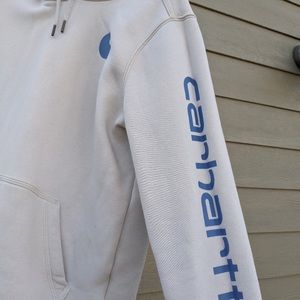 Womens Carhartt white hoodie in perfect condition
